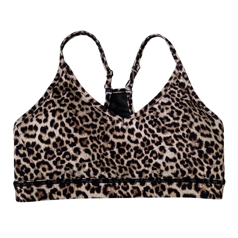 Zyia Active Mesh Racerback Leopard Sport Bra M